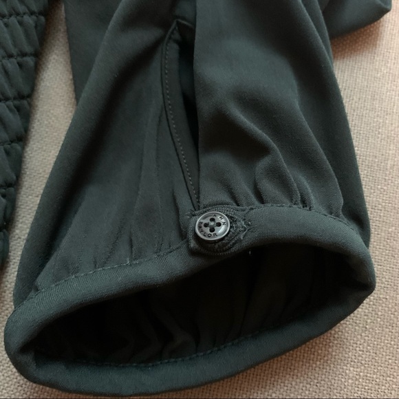 Ann Taylor Jersey Smocked Waist Top (Green) Size S - Picture 7 of 8